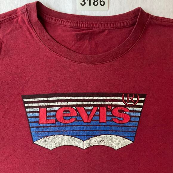Levi’s Boy’s Short Sleeve Crewneck T-shirt Size L, Red - Picture 5 of 7